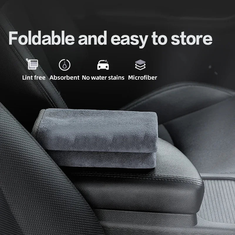 Grey Hot Trend Vault microfiber car cleaning towel for cars and glass, soft and absorbent for streak-free cleaning.