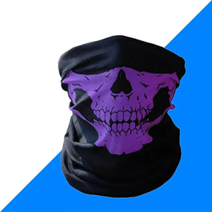 Cycling Face Mask Headwear Halloween Skull Wrap Scarf Warm Washable Headband Breathable Running Bandana Outdoor Sports Equipment