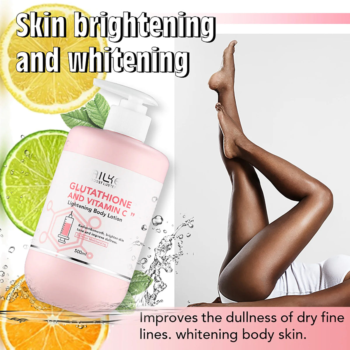 AILKE Whitening Moisturizing Korean Facial And Body Lotion, Reduce Melanin Wrinkles, Vitamin C Dark Spots Remove Skin Care Cream