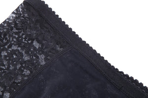 High waisted Miss Moly shapewear body shaper shorts with lace and firm control for women, designed to smooth and shape the figure.