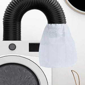 Reusable lint catcher for dryer ventless dryers by Hot Trend Vault, showing the fluffy filter kit in a home laundry setting.