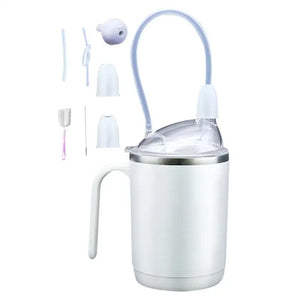 Silicone Adult Sippy Cups For Elderly Spill Proof Drinking Cup With Straw For Disabled Patient Adult Sippy Cup With Handle For