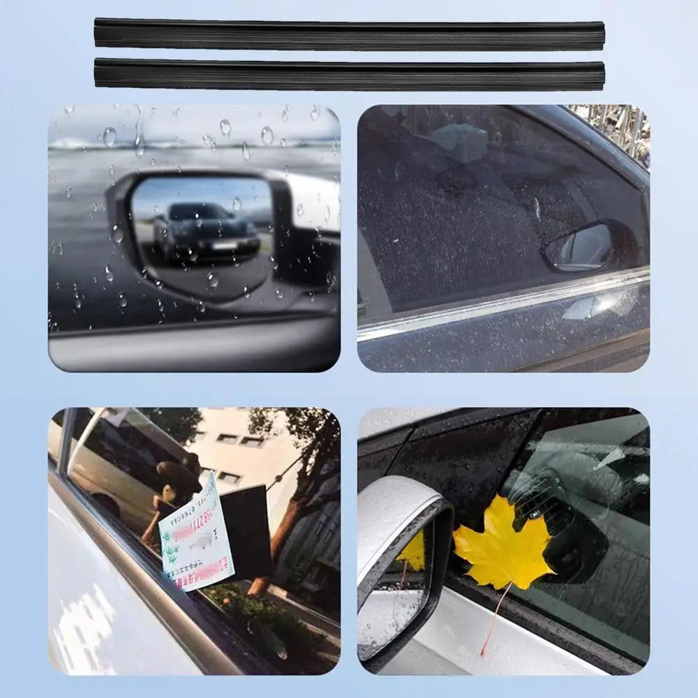Car Side Window Wiper Driver Side Glass Cleaning Tool Rubber Truck Glass Cleaner Water Mist Removal Tool For Rainy And Foggy Day