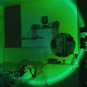 USB Sunset Lighting Ambient Projection Night Light for home décor, relaxing lighting in bedroom and living room