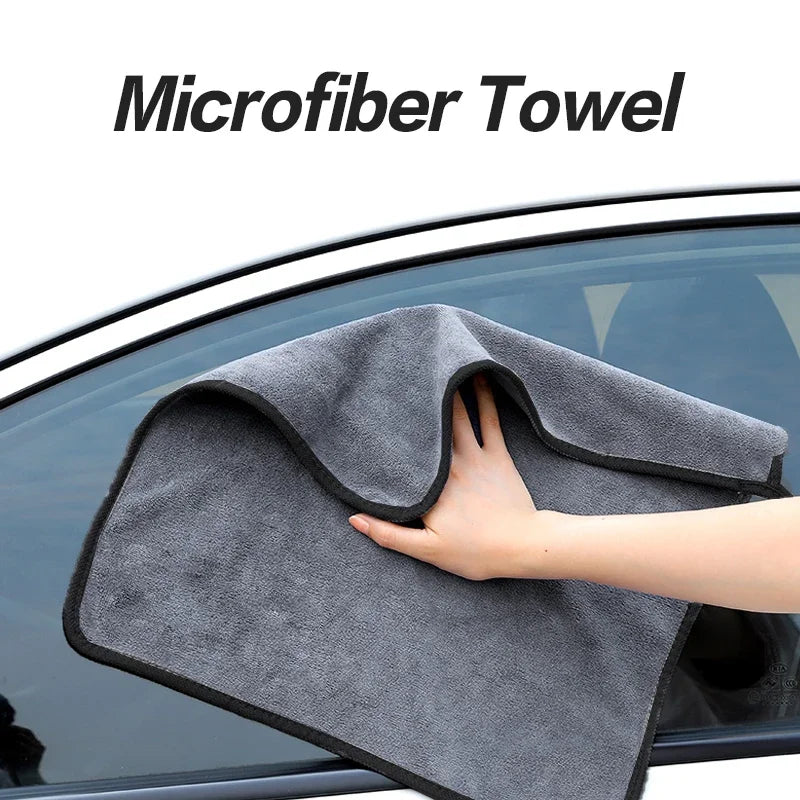 Grey Hot Trend Vault microfiber car cleaning towel for cars and glass, soft and highly absorbent for detailing and polishing.