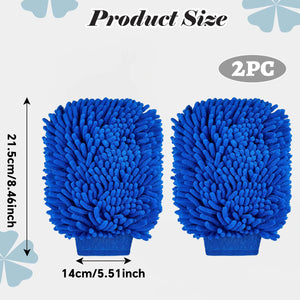 Microfiber Car Washer Sponge Cleaning Car Care Detailing Brushes Washing Towel Auto Gloves Styling Accessories