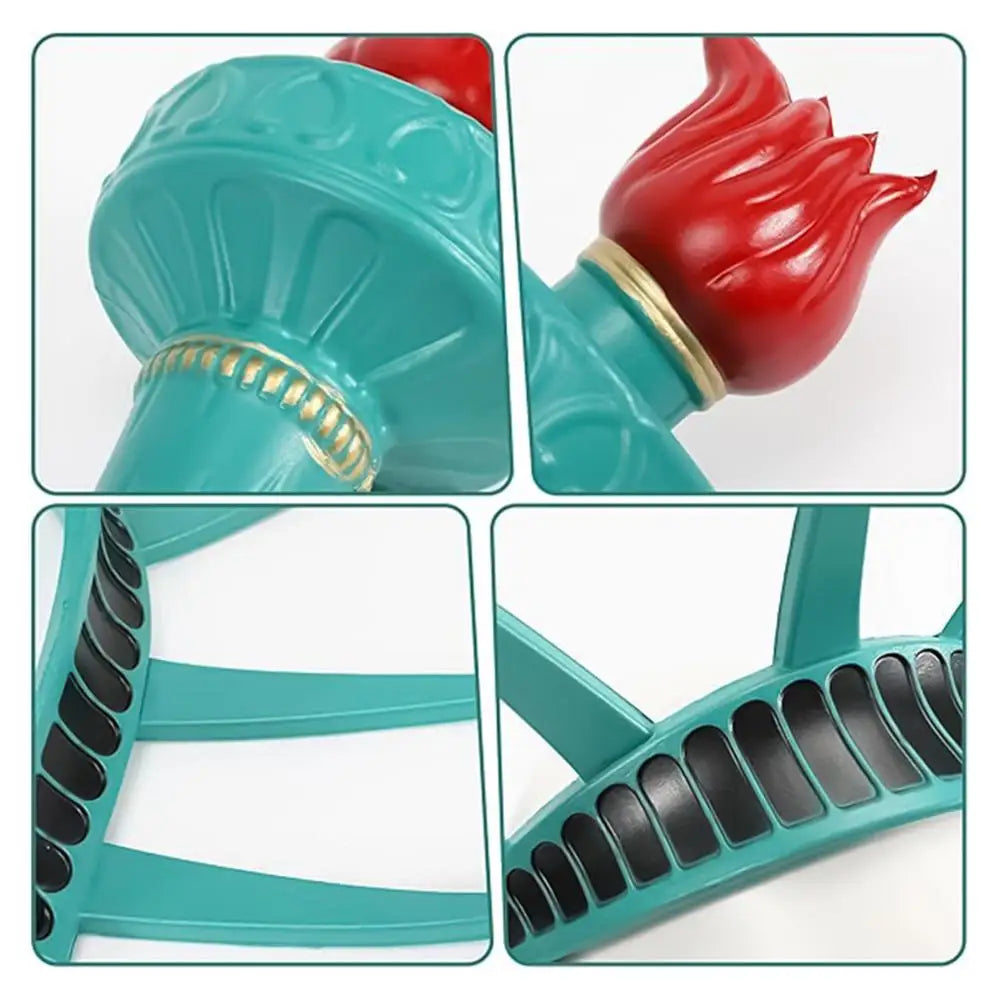 Liilaimic Statue of Liberty headband cosplay crown for women, festival and masquerade accessory, featuring a detailed Liberty torch design.