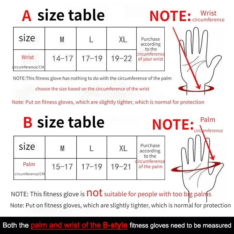 Weightlifting Training Gloves Fitness Sports Body Building Gym Hand Wrist Palm Protector Gloves MTB Cycling Gloves for Men Women