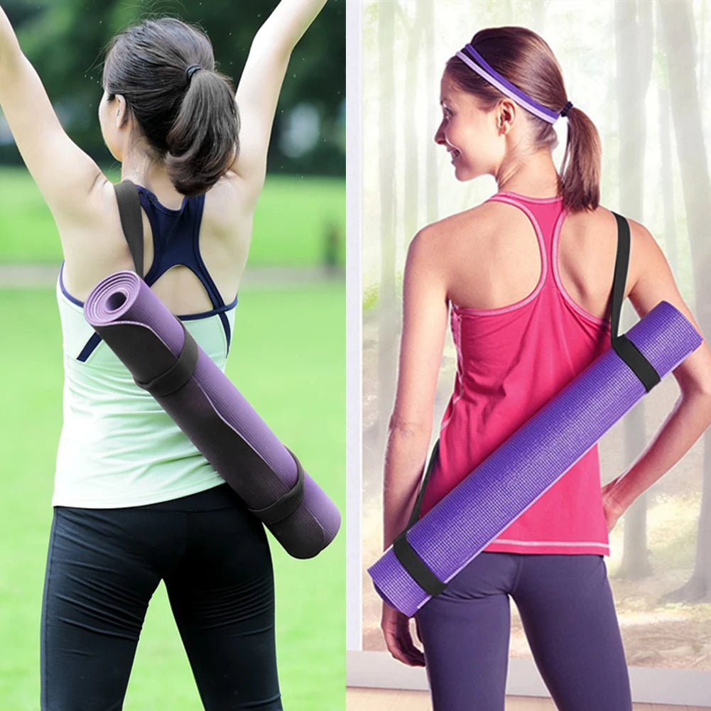 2Pcs Yoga Mat Carrier Lightweight Yoga Mat Sling Hands-Free Yoga Mat Holder Strap Yoga Mat Carrying Strap for Gym Exercise