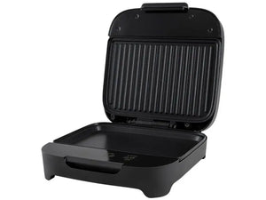 Cadence 750W nonstick grill click sandwich maker by Hot Trend Vault, showing the compact, black sandwich press with nonstick plates.