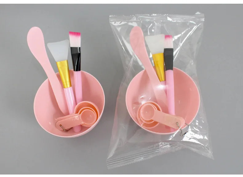 Facial Brush Mask Bowl Spoon Set Mask Brush Bar DIY Beauty Tools Mixing Tools Skin Care Makeup Supplies Woman Facial Tools