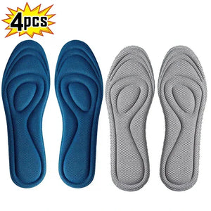 2 Pairs Memory Foam Orthopedic Insoles for Shoes Antibacterial Deodorization Sweat Absorption Insert Sport Shoes Running Pads
