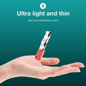 MR.GREEN Compact Nail Clippers Foldable Nail Cutters Manicure Tools Portable Fingernail Clipper With Key Chain Nail Scissors