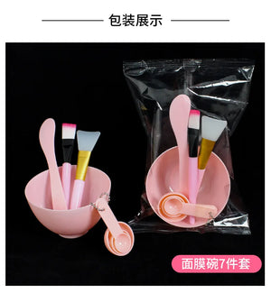 Facial Brush Mask Bowl Spoon Set Mask Brush Bar DIY Beauty Tools Mixing Tools Skin Care Makeup Supplies Woman Facial Tools