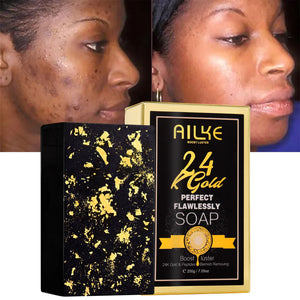 Hot Trend Vault AILKE 24K Gold Collagen Whitening cream jar with gold accents and elegant packaging.