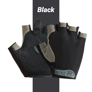 Half Finger Cycling Gloves Men Women Anti Slip Shock Breathable Summer Bicycle Fingerless Sports Gym Training Bike