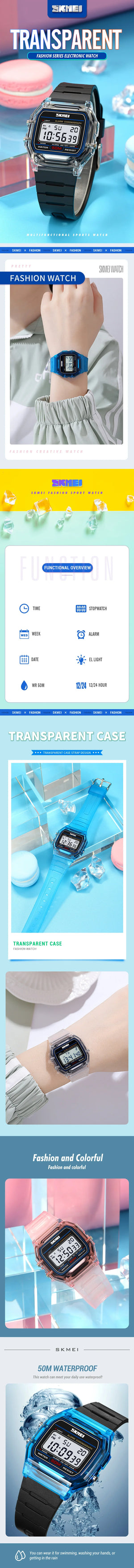Hot Trend Vault SKMEI 2056 waterproof unisex digital countdown watch with date display, suitable for men and women.