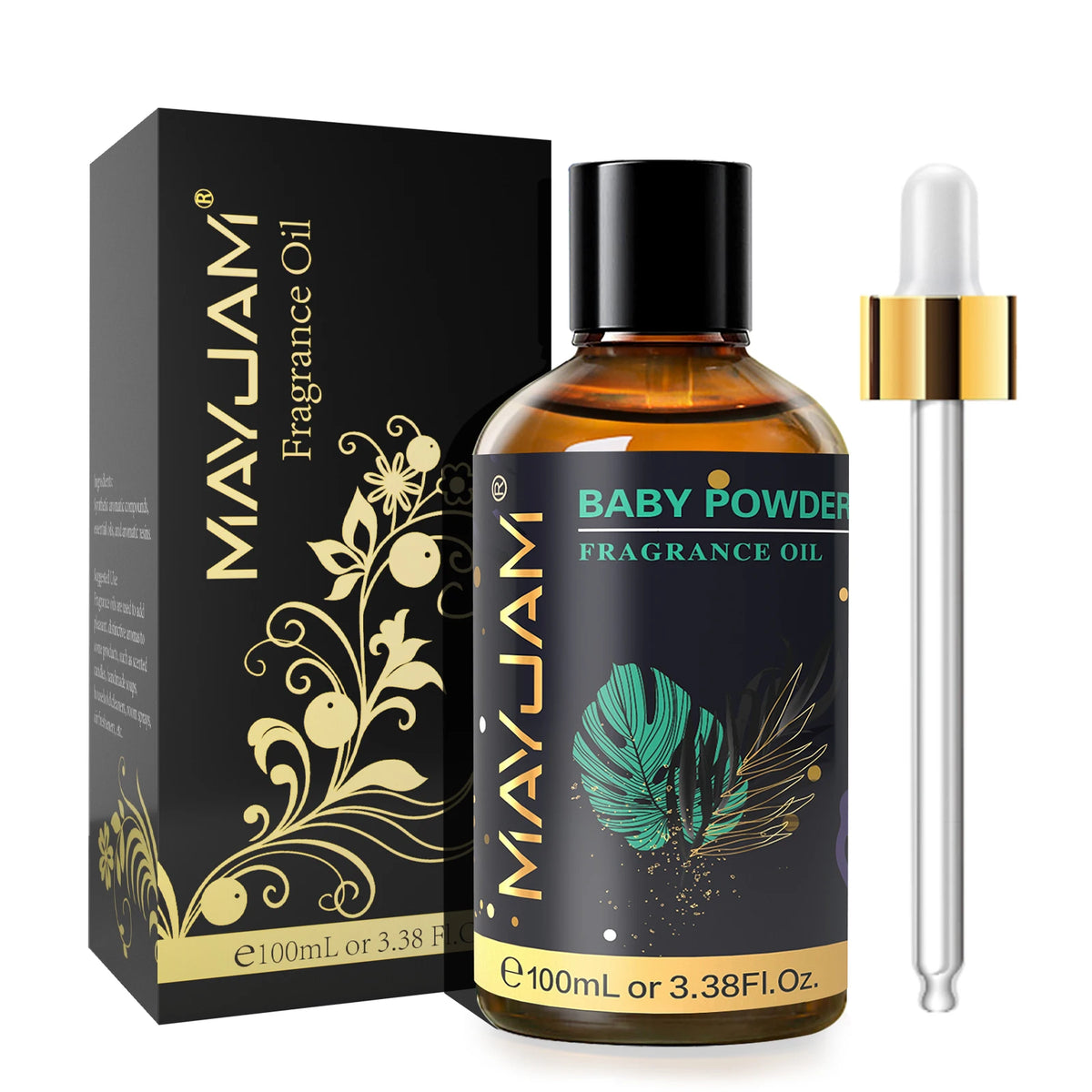 Hot Trend Vault Mayjam 100ml premium fragrance oil bottle featuring sea breeze, coconut, vanilla, coffee, and bubble gum scents with dropper