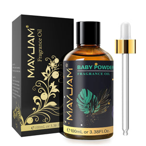 Hot Trend Vault Mayjam 100ml premium fragrance oil bottle featuring sea breeze, coconut, vanilla, coffee, and bubble gum scents with dropper