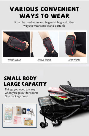 Running phone arm Bag for men and women Arm strap Sports arm Sleeve Artifact Wrist bag Waterproof lightweight outdoor equipment