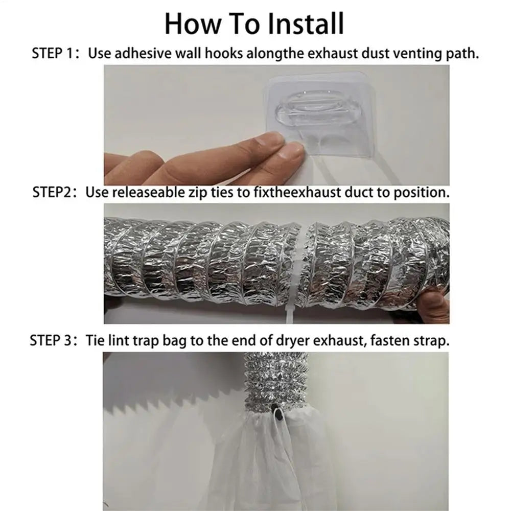 Lint Catcher For Dryer Dryer Vent Filter Reusable Fluff Cleaning Kit Dryer Vent Bucket Indoor Box For Ventless Dryer To Prevent