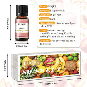Set of six 10ml fragrance oil bottles for men and women by Hot Trend Vault, featuring various scented oils in elegant packaging.