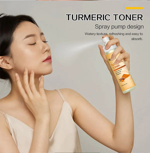Ailke Turmeric Whitening Skin Care Set by Hot Trend Vault featuring bottles and jars for radiant unisex skin care.