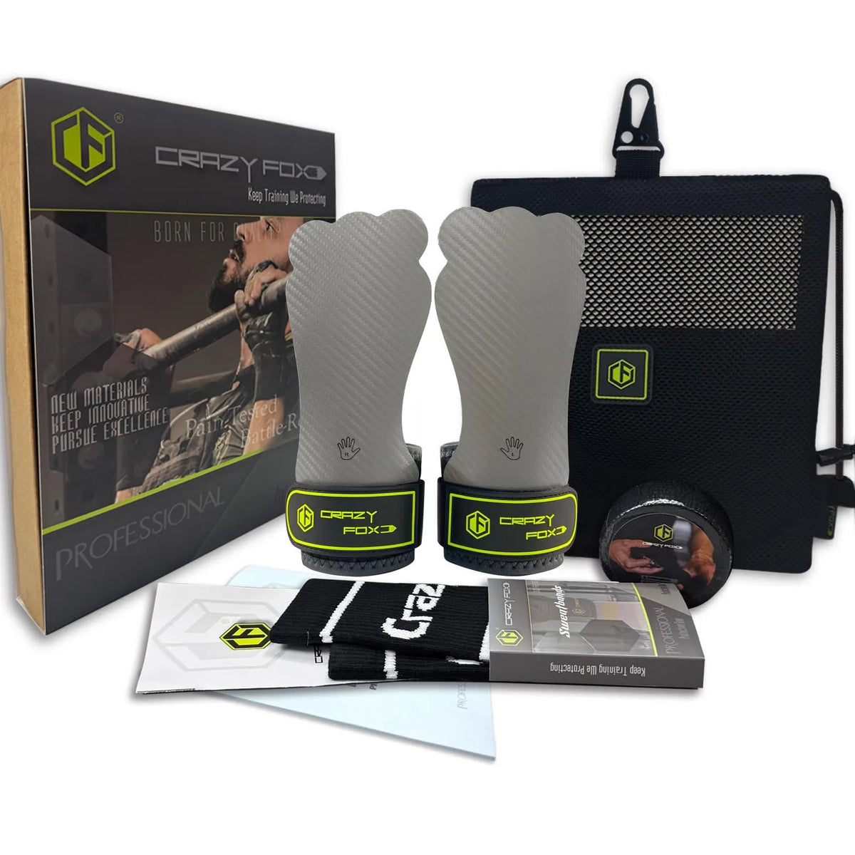 Frog rubber gym WOD grip training gloves for men by CrazyFox, non-slip activewear for strength and workout support.