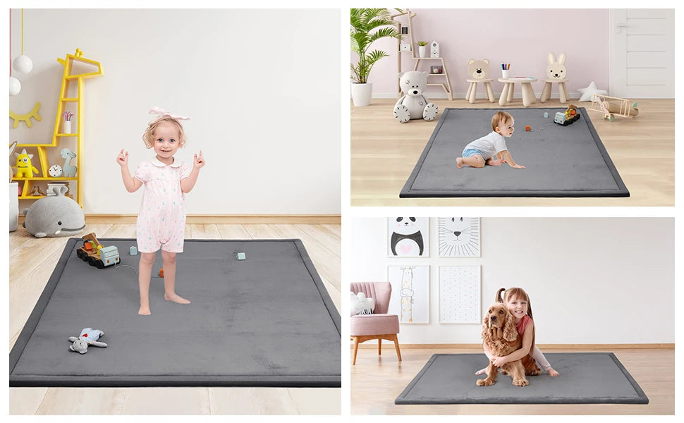 Solid Living Room Carpet Cream Style Non Slip Rugs for Bedroom Decoration Classic Minimalism Tatami Floor Yoga Mat