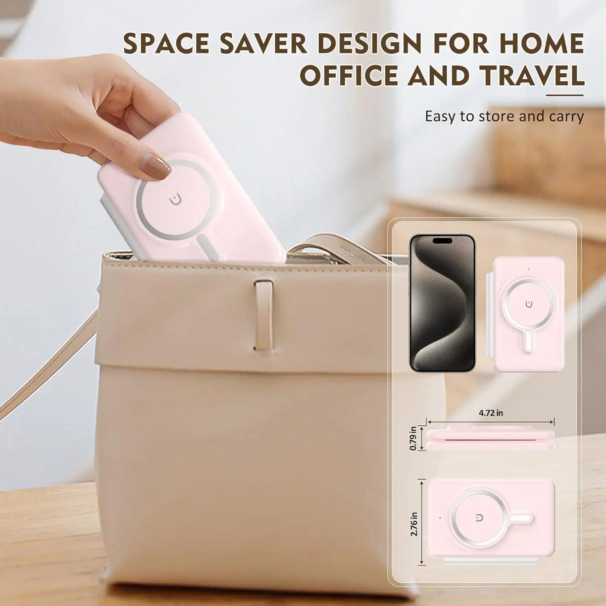 Hot Trend Vault 3-in-1 magnetic wireless charger for travel, fast 18W portable charging pad for phones, watches, and earphones.