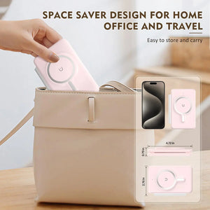 Hot Trend Vault 3-in-1 magnetic wireless charger for travel, fast 18W portable charging pad for phones, watches, and earphones.