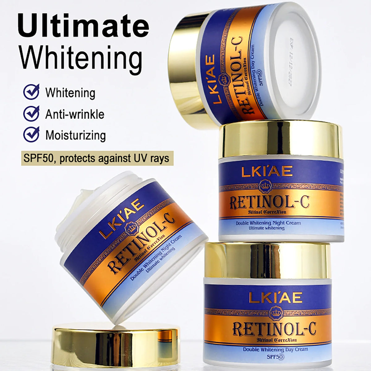 Hot Trend Vault AILKE Retinol Whitening Skin Care Set for adults, featuring hydrating products for radiant skin.