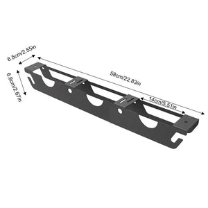Wall-mounted storage rack for angle grinders from Hot Trend Vault, ideal for organizing tools in a home workshop.