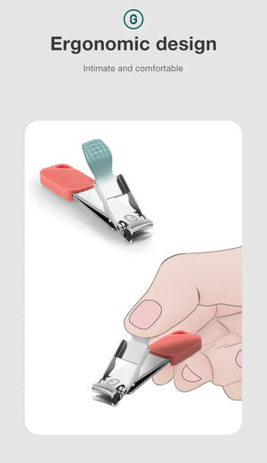 MR.GREEN Compact Nail Clippers Foldable Nail Cutters Manicure Tools Portable Fingernail Clipper With Key Chain Nail Scissors