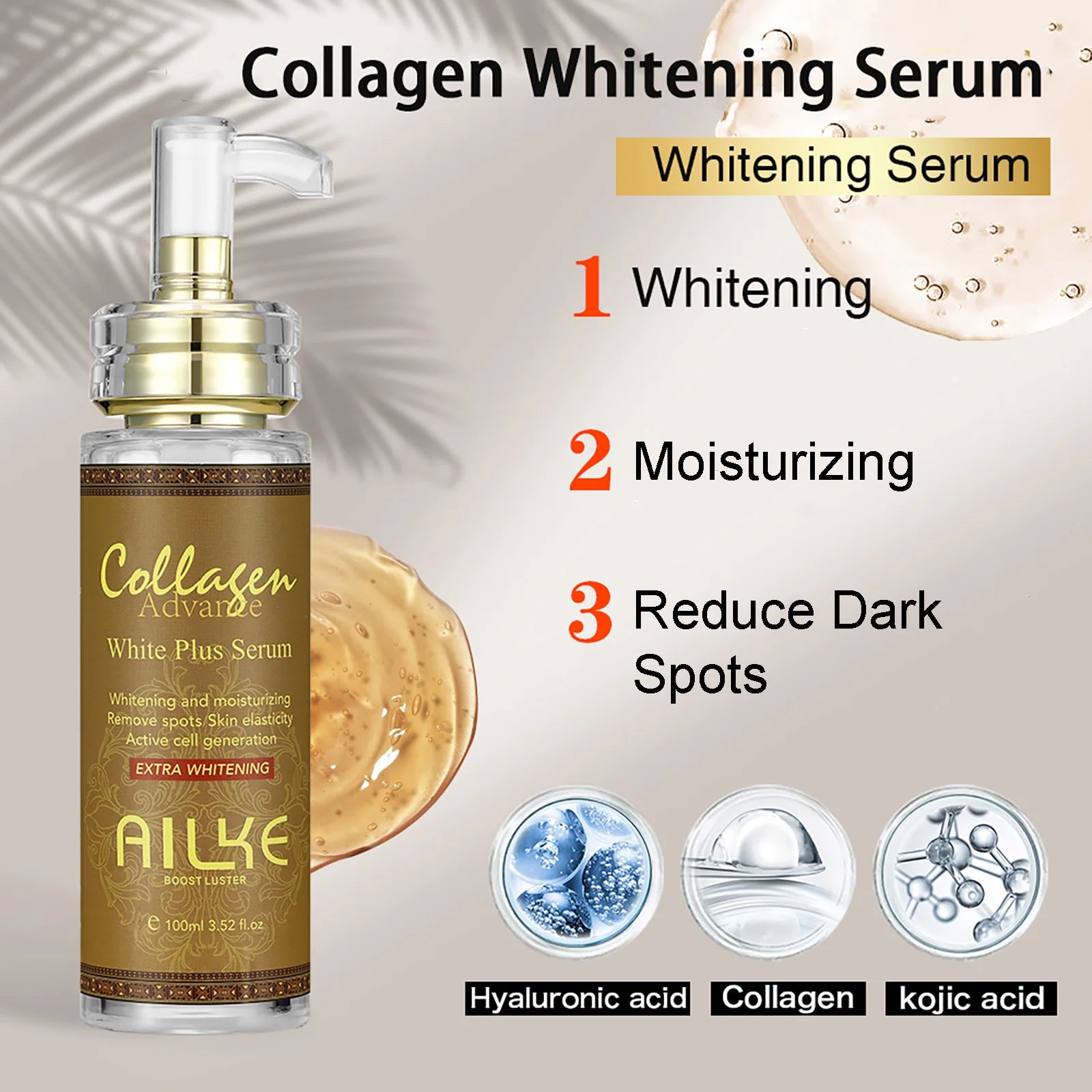 Unisex AILKE Collagen 5-in-1 skin care kit by Hot Trend Vault with skincare products for even tone and glowing skin.