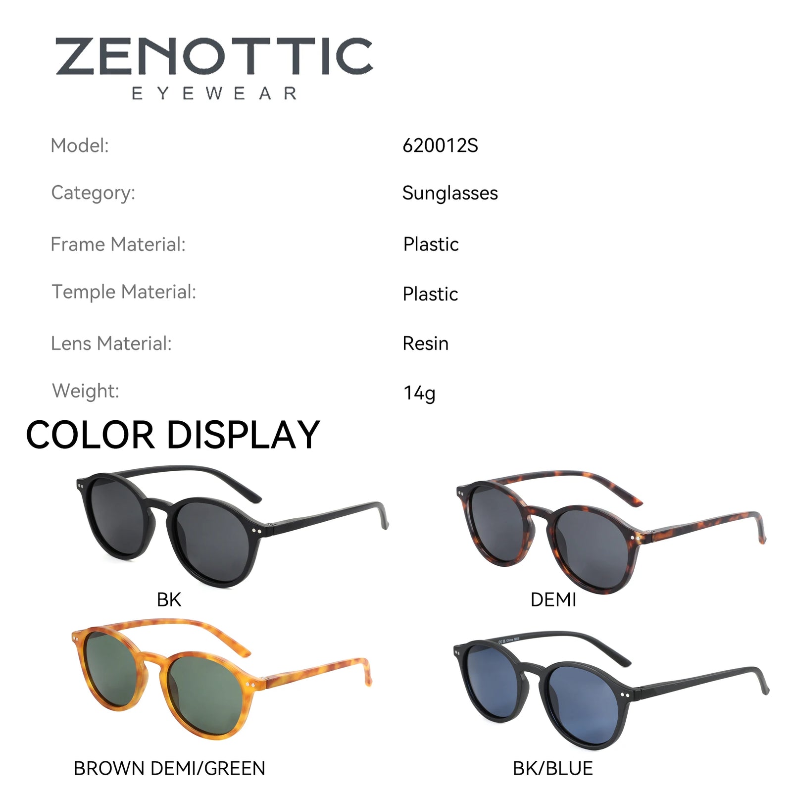 ZENOTTIC Vintage Polarized Sunglasses Men Classical Retro Brand Designer Round Outdoor Driving UV400 Shades Sun Glasses Woman