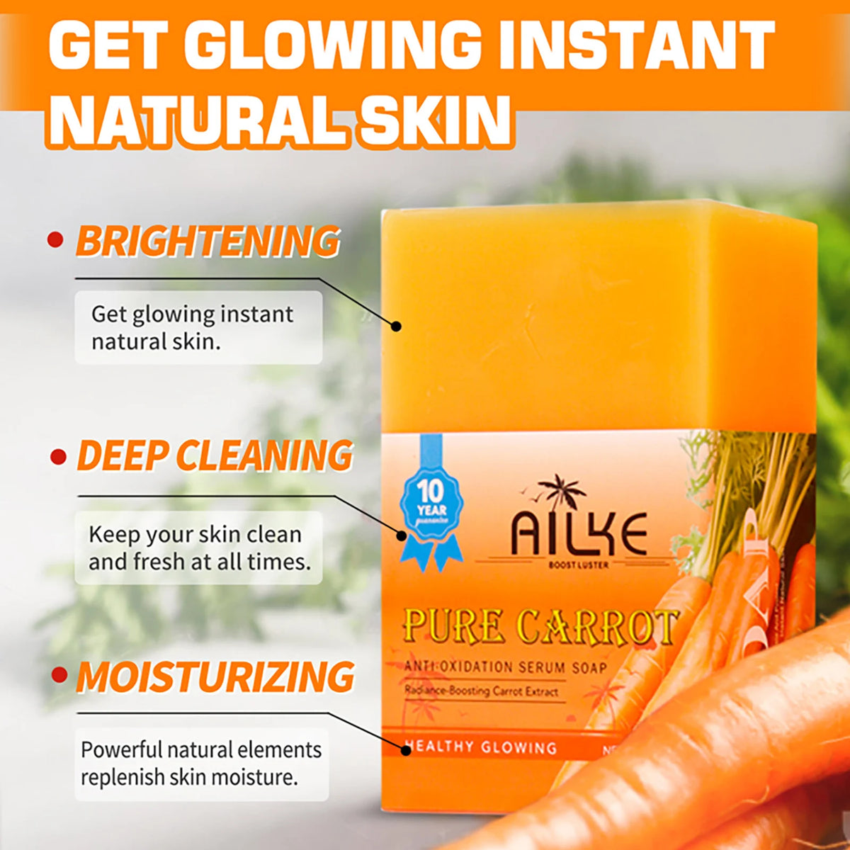 Hot Trend Vault Arbutin whitening cream with vitamin C, papaya, and carrot for dark spot removal and radiant, moisturizing skin.