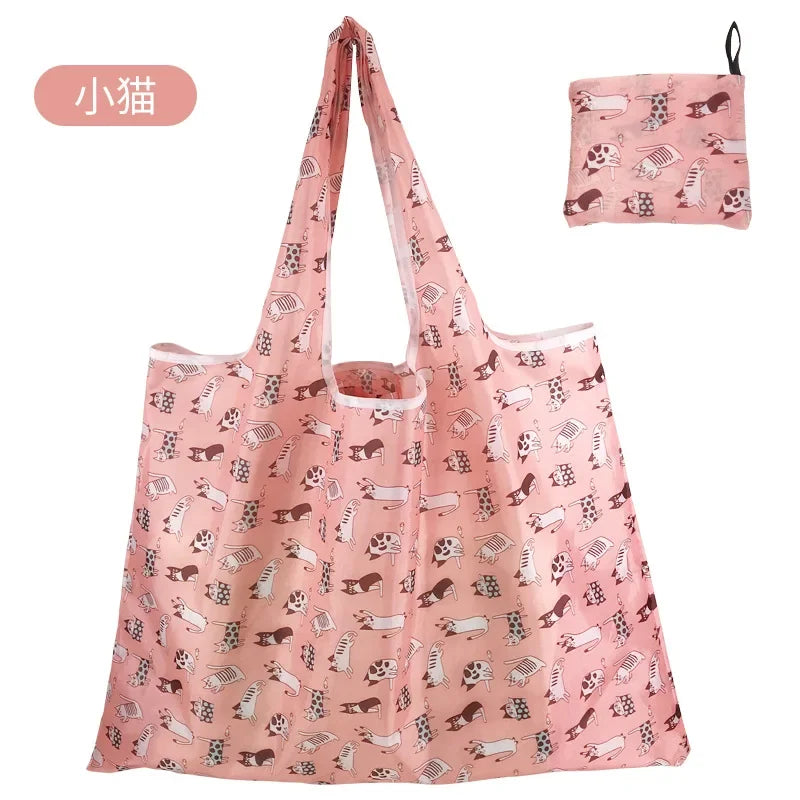Hot Trend Vault reusable foldable shopping bag for women, large tote, eco-friendly and washable, heavy-duty design.