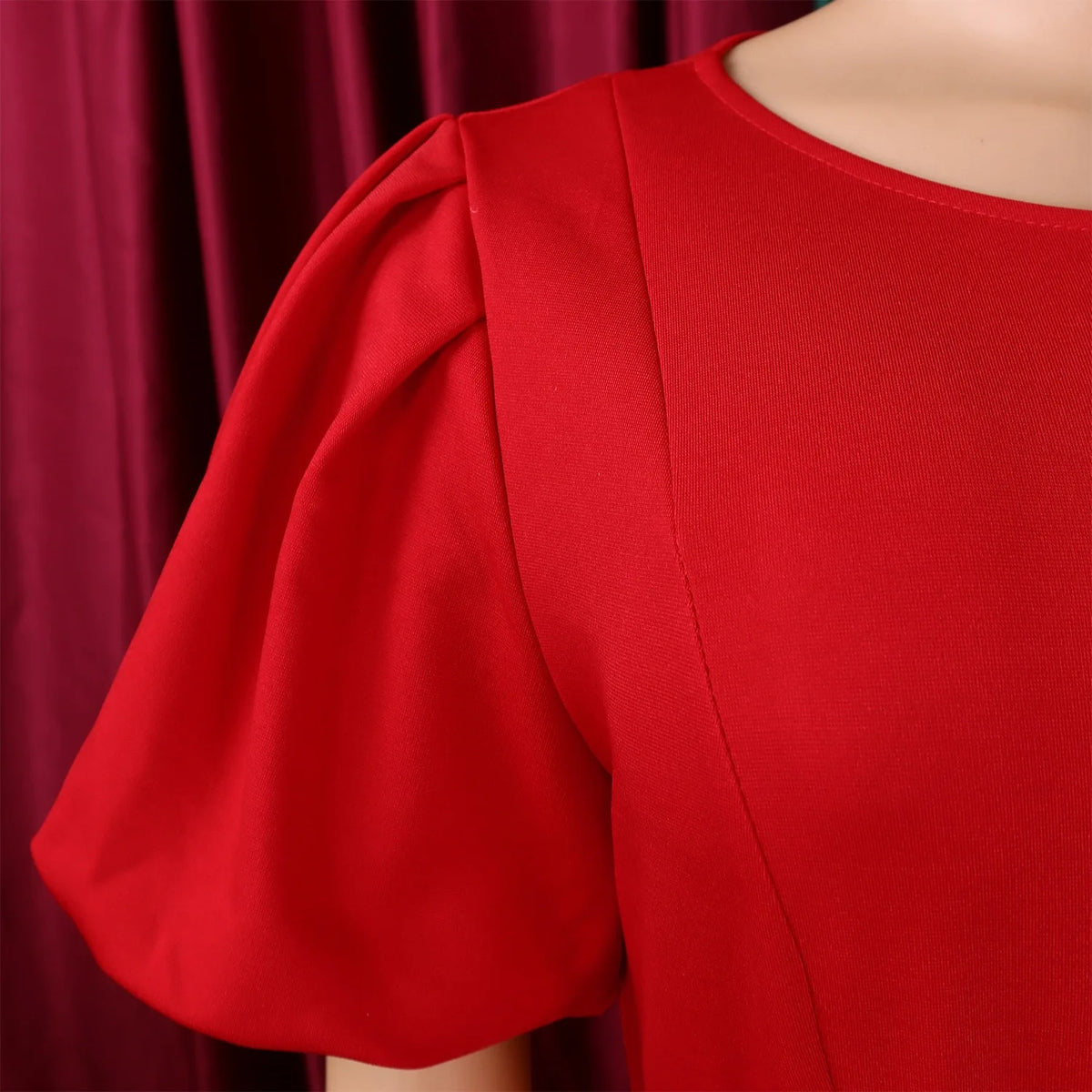 Elegant Dresses for Women 2026 New O Neck Short Sleeve Belt Waisted Pleated Mid Calf Fashion Ladies Birthday Party Dinner Dress