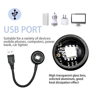 USB sunset light rainbow night lamp projector from Hot Trend Vault, projecting colorful sunset and rainbow images for bedrooms.