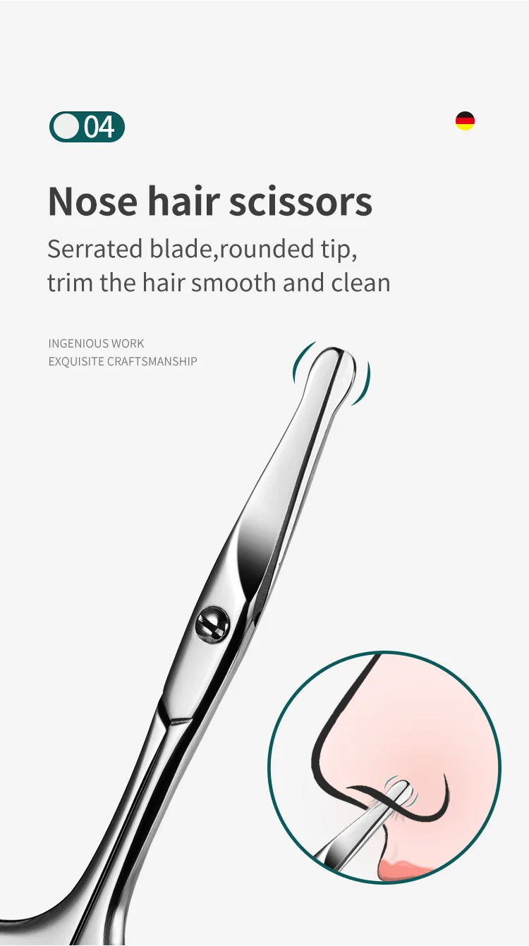 MR.GREEN Manicure Set Pedicure Sets Nail Clipper Stainless Steel Professional Nail Cutter Tools with Travel Case Kit