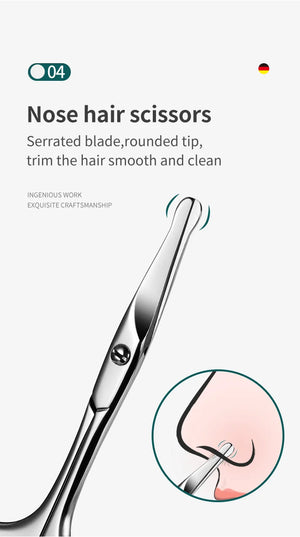 MR.GREEN Manicure Set Pedicure Sets Nail Clipper Stainless Steel Professional Nail Cutter Tools with Travel Case Kit