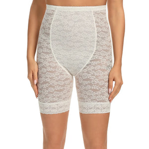 High waisted Miss Moly shapewear body shaper shorts with lace detail and firm control for women, designed for a smooth silhouette