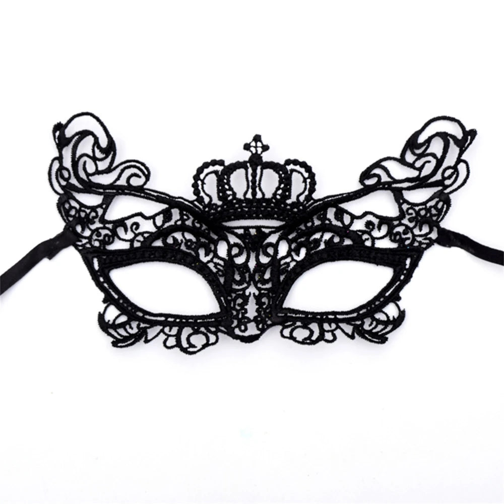 New Fashion Sexy Women Hollow Lace Masquerade Face Mask Lstry Princess Prom Party Props Costume Halloween Masquerade Mask Women