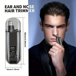Hot Trend Vault nose hair trimmer with LED light, portable electric grooming tool for travel and everyday use
