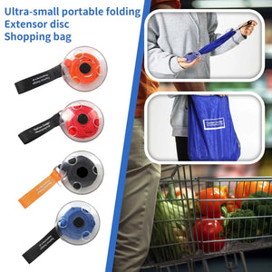 Large capacity reusable shopping bag from Hot Trend Vault, portable tote with sturdy handles for travel and grocery shopping.