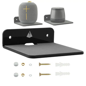 Wall Shelf Speaker Stand, Acrylic Wall Mount Display Shelf For Blue-tooth Speaker, Charging Rack Webcam, Cell Phones, Toy
