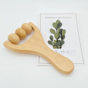 Wooden Face Massage Tools Set Kit Face Sculpting Tool Skin Care Facial Massager Cupping Contouring Facial Roller