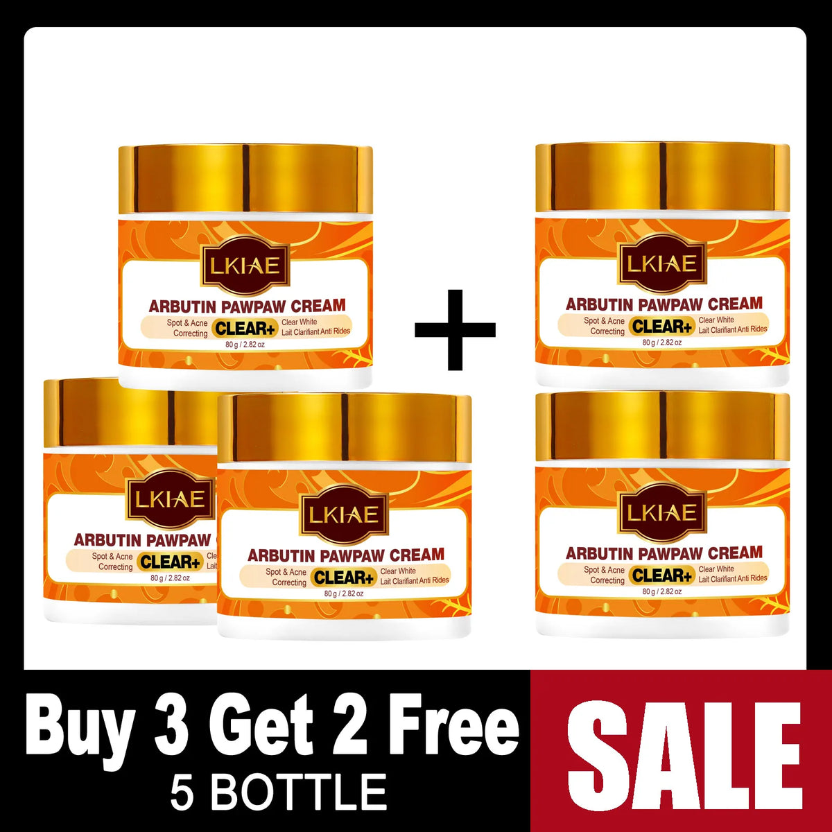 Hot Trend Vault Arbutin whitening cream with vitamin C, papaya, and carrot for dark spot removal and radiant moisturizing.