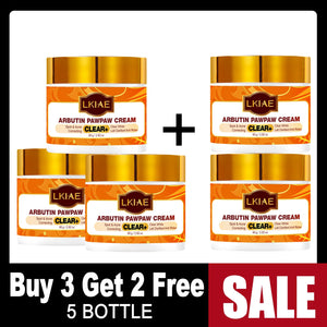 Hot Trend Vault Arbutin whitening cream with vitamin C, papaya, and carrot for dark spot removal and radiant moisturizing.